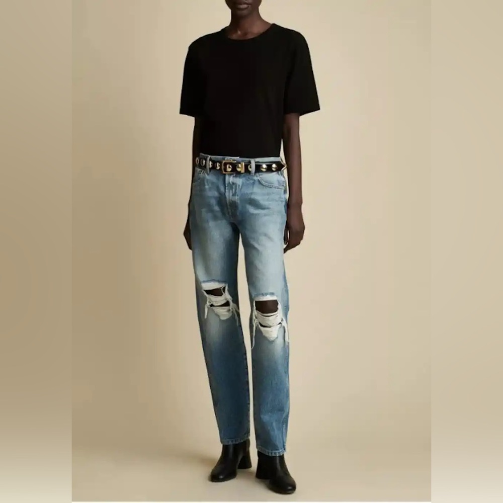 KHAITE KYLE JEANS SZ 26 runway ready celeb style 🖤